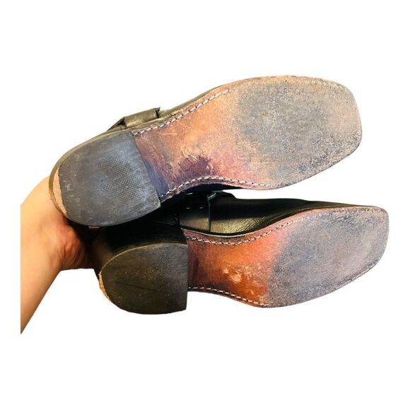 FRYE Flag Harness Americana Short 150th Anniversary Boots Black Size 7 1/2 USA - Picture 8 of 15